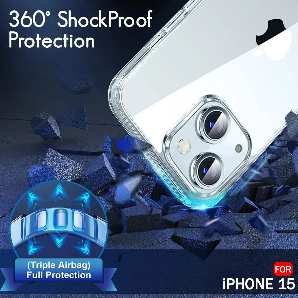 Micvir Back Cover for Apple iphone 15 (Transparent, Magsafe, Pack of: 1) — image 3 of 5