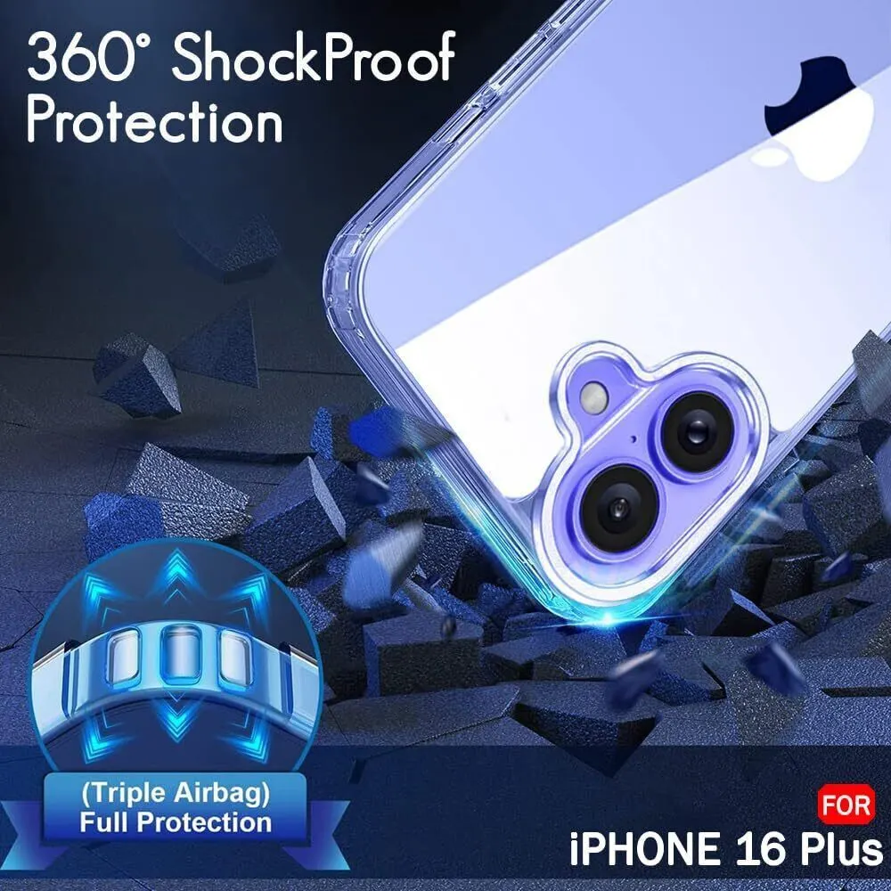 Micvir Back Cover for Apple iPhone 16 Plus (Transparent, Magsafe, Pack of: 1) — image 4 of 5