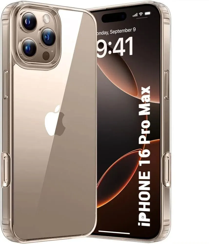 Micvir Back Cover for Apple iPhone 16 Pro Max (Transparent, Magsafe, Pack of: 1)