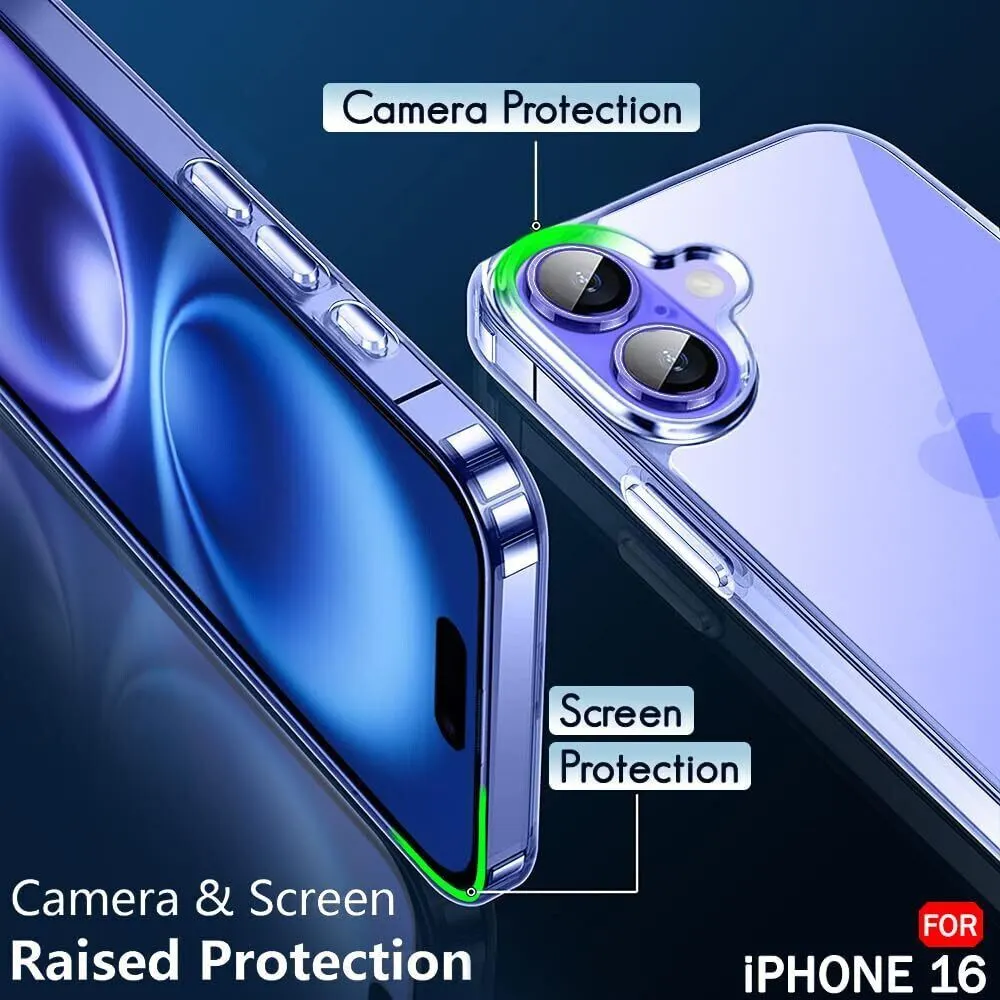 Micvir Back Cover for Apple iPhone 16 (Transparent, Magsafe, Pack of: 1) — image 3 of 5
