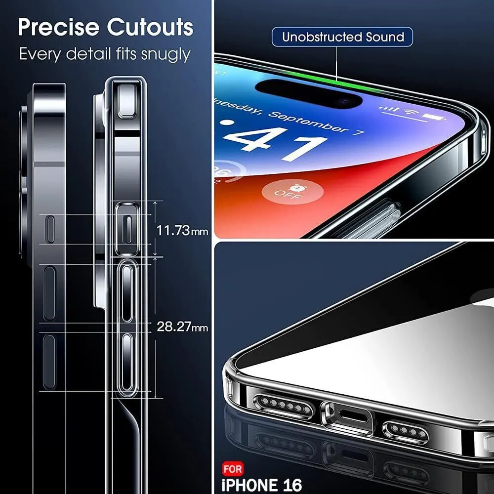 Micvir Back Cover for Apple iPhone 16 (Transparent, Magsafe, Pack of: 1) — image 5 of 5