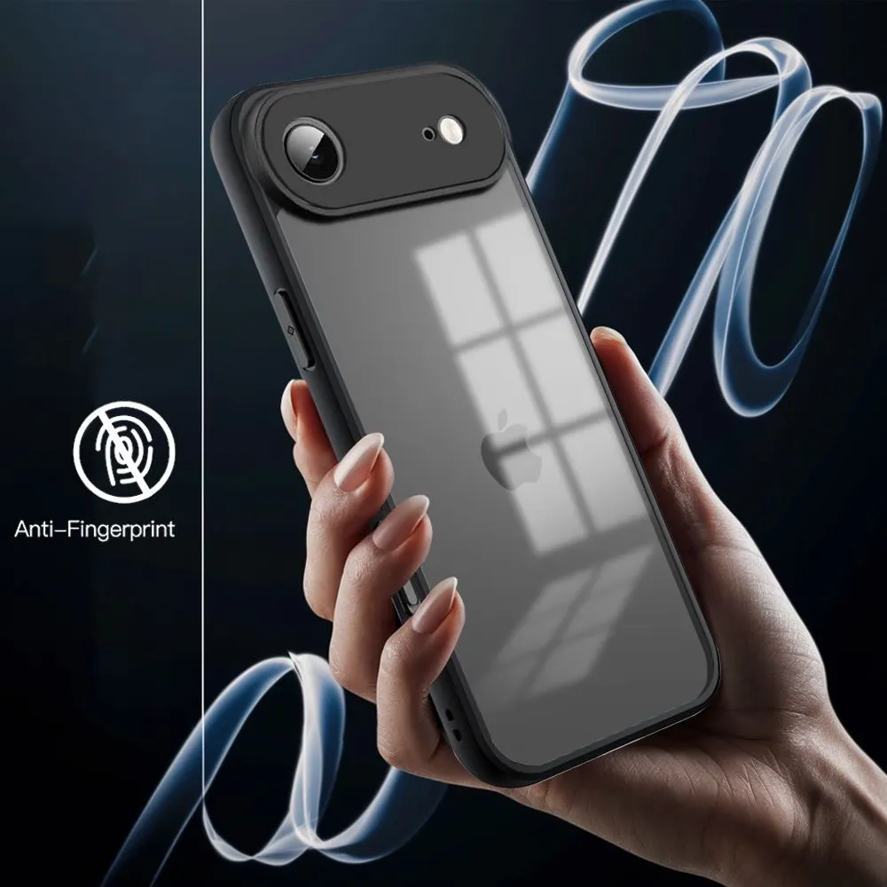 Micvir Back Cover for Apple iPhone 17 Air (Transparent, Black, Shock Proof, Plastic, Silicon, Pack of: 1) — image 2 of 5