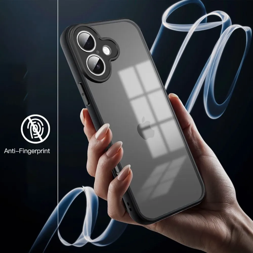 Micvir Back Cover for Apple iPhone 17 (Transparent, Black, Shock Proof, Pack of: 1) — image 2 of 5