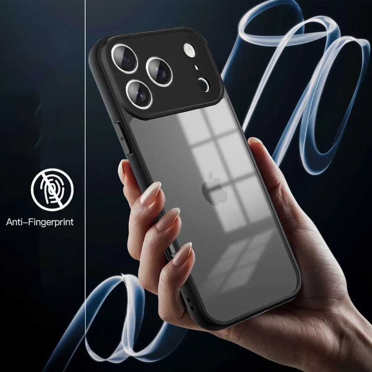 Xolia Back Cover for Apple iPhone 18 Pro (Transparent, Black, Shock Proof, Polycarbonate, Silicon, Pack of: 1) — image 5 of 5