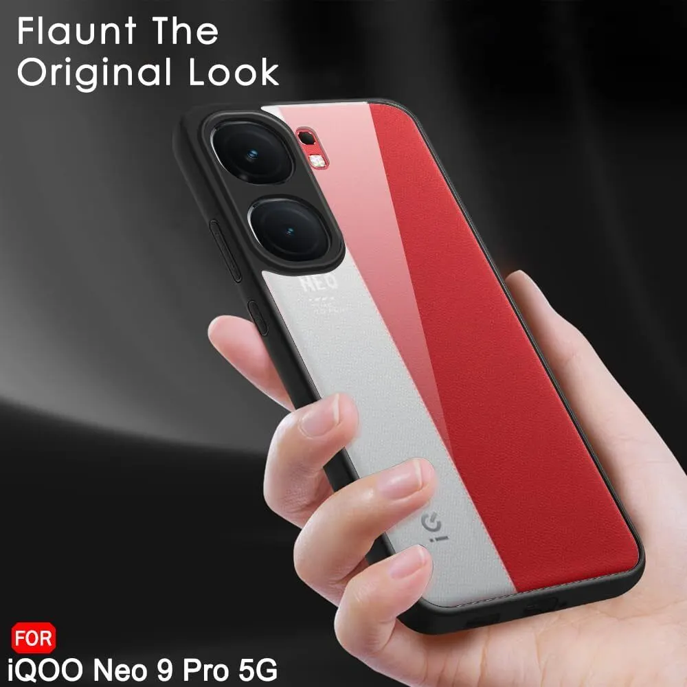 Micvir Back Cover for iQOO Neo 9 Pro 5G (Transparent, Black, Shock Proof, Plastic, Silicon, Pack of: 1) — image 5 of 5