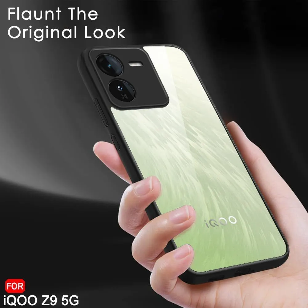 Micvir Back Cover for iQOO Z9 5G (Transparent, Black, Shock Proof, Plastic, Silicon, Pack of: 1) — image 5 of 5