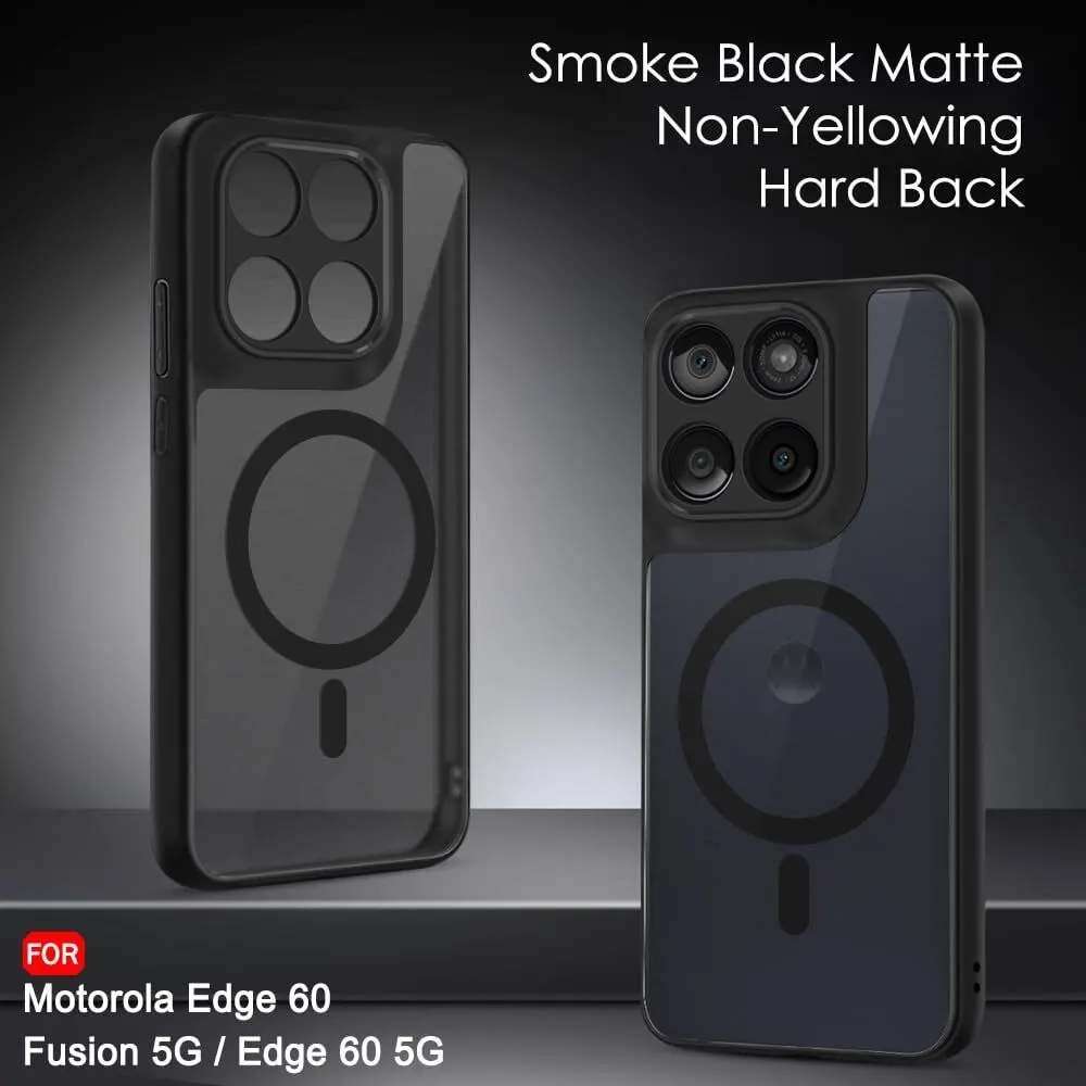 Micvir Back Cover for MOTOROLA Edge 60 Fusion 5G (Black, Shock Proof, Plastic, Silicon, Pack of: 1) — image 3 of 5