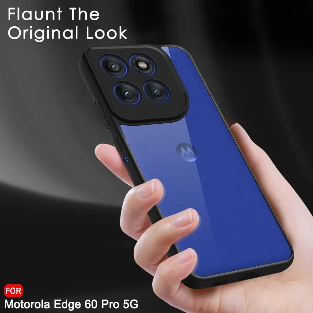 Micvir Back Cover for Motorola Edge 60 Pro 5G (Transparent, Black, Shock Proof, Plastic, Silicon, Pack of: 1) — image 5 of 5