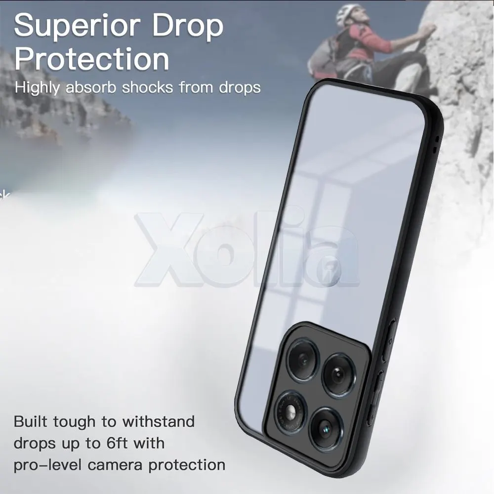 Xolia Back Cover for Motorola Edge 70 5G (Transparent, Black, Shock Proof, Pack of: 1) — image 3 of 5