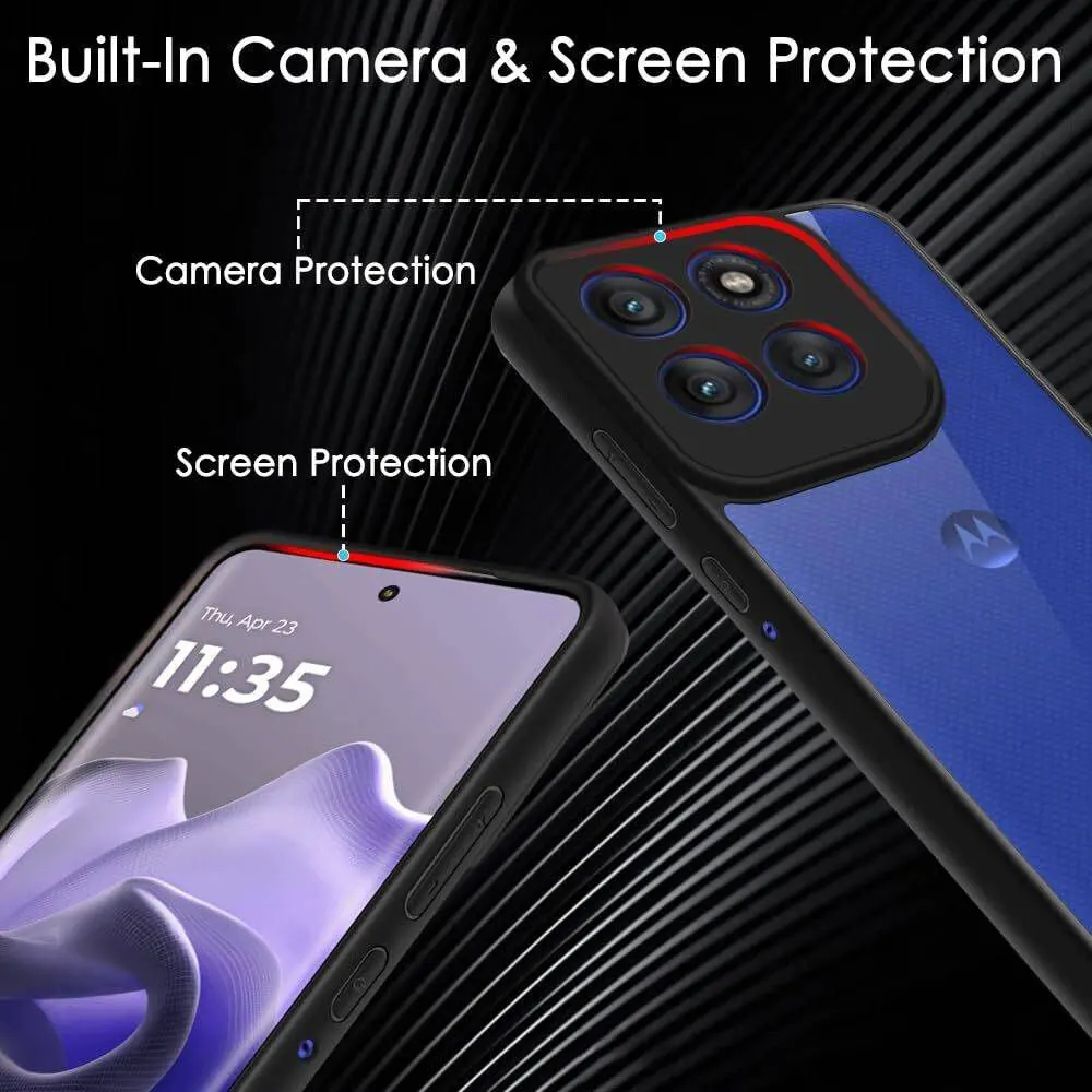 Micvir Back Cover for Motorola Moto G56 5G (Transparent, Black, Shock Proof, Pack of: 1) — image 3 of 5