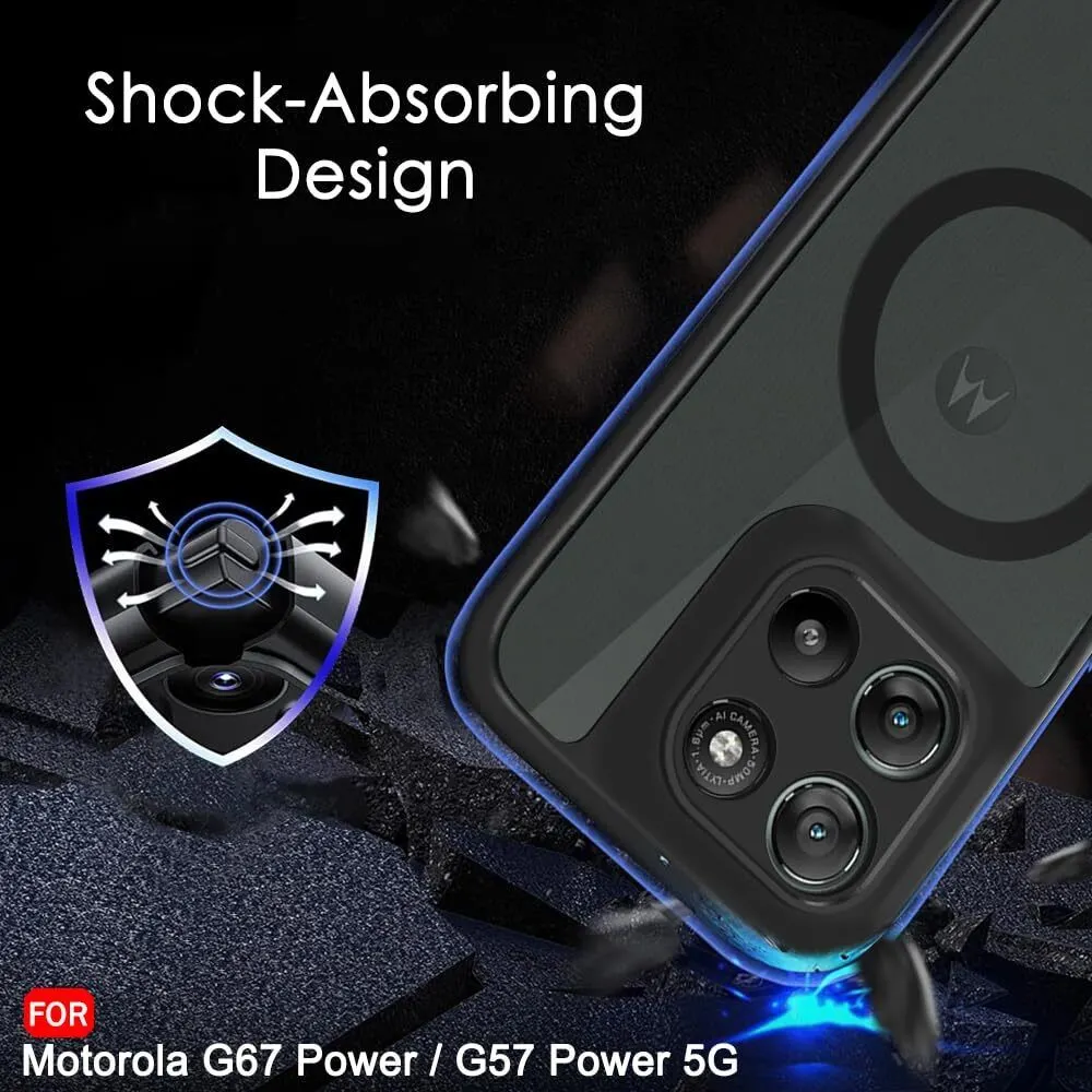 Xolia Back Cover for Motorola Moto G57 Power 5G (Black, Shock Proof, Polycarbonate, Pack of: 1) — image 4 of 5