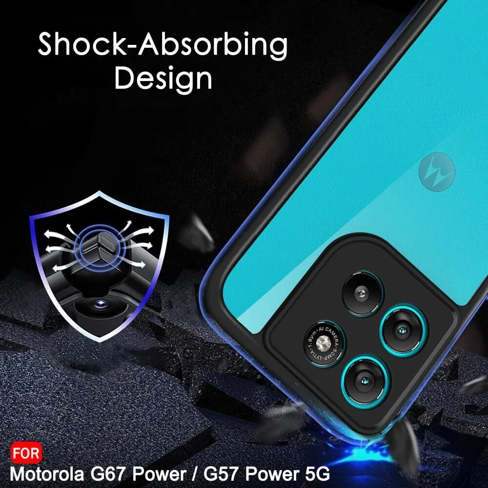 Xolia Back Cover for Motorola Moto G67 Power 5G (Transparent, Black, Shock Proof, Pack of: 1) — image 5 of 5