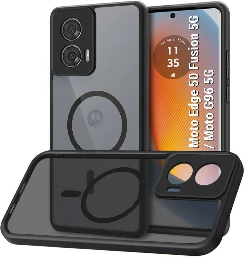 Micvir Back Cover for MOTOROLA G85 5G (Black, Shock Proof, Plastic, Silicon, Pack of: 1)