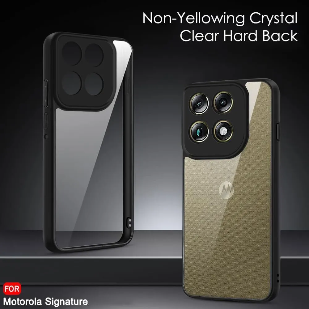 Xolia Back Cover for Motorola Signature 5G (Transparent, Black, Shock Proof, Pack of: 1) — image 3 of 5