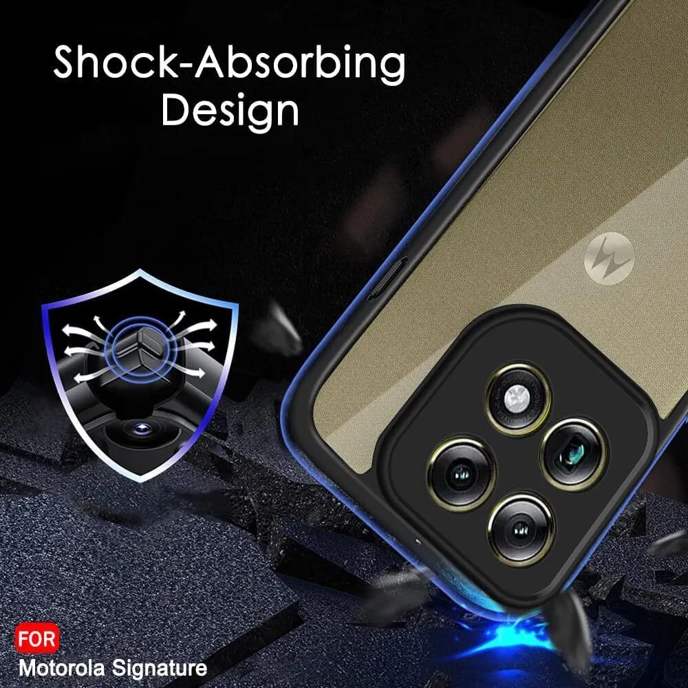 Xolia Back Cover for Motorola Signature 5G (Transparent, Black, Shock Proof, Pack of: 1) — image 5 of 5