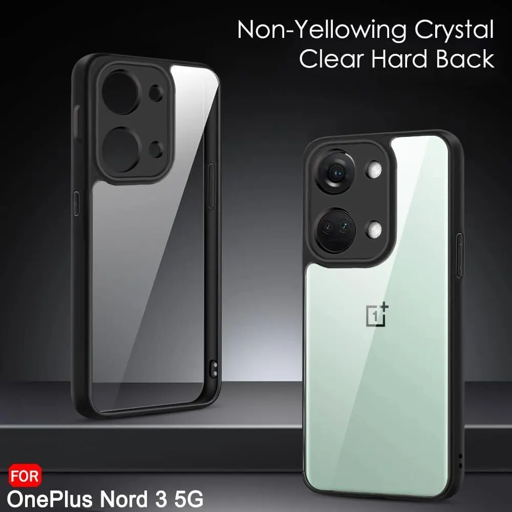 Micvir Back Cover for OnePlus Nord 3 5G (Transparent, Black, Shock Proof, Plastic, Silicon, Pack of: 1) — image 2 of 5