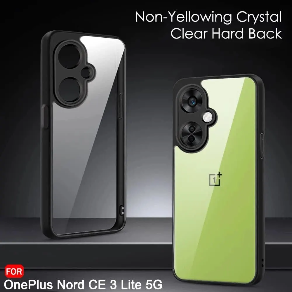 Micvir Back Cover for OnePlus Nord CE 3 Lite 5G (Transparent, Black, Shock Proof, Plastic, Silicon, Pack of: 1) — image 4 of 5