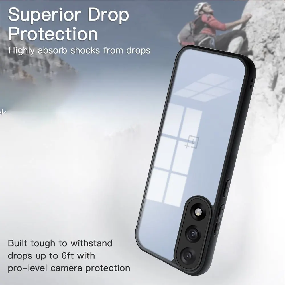 Micvir Back Cover for OnePlus Nord 5 (Transparent, Black, Shock Proof, Pack of: 1) — image 3 of 5