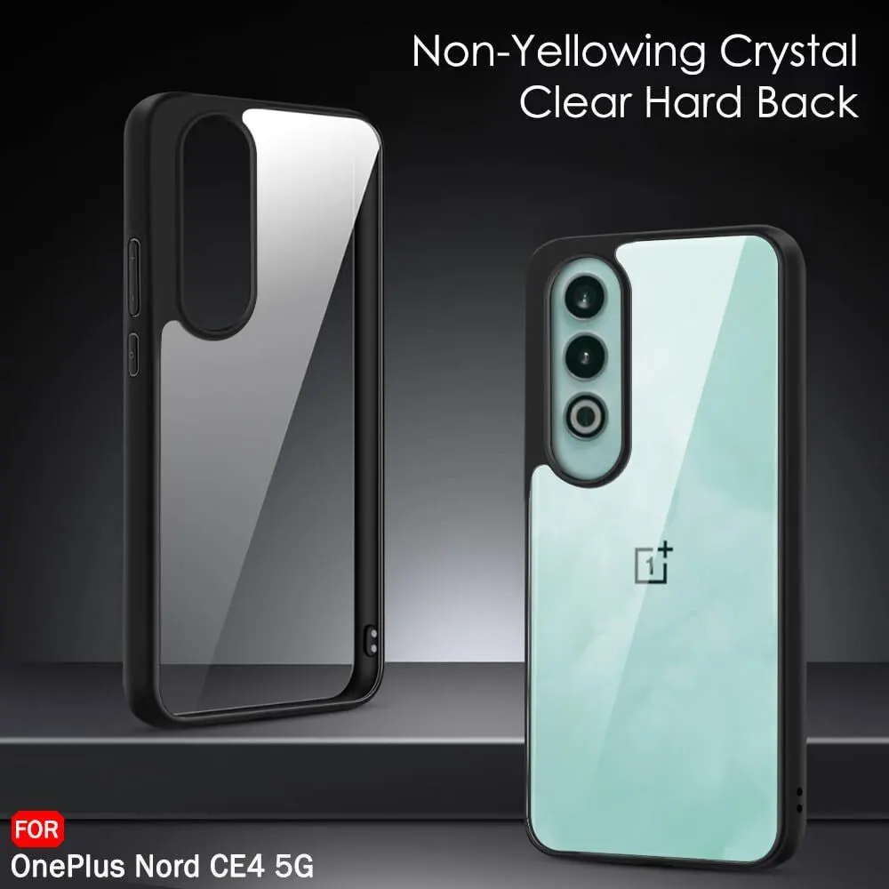 Micvir Back Cover for OnePlus Nord CE 4 5G (Transparent, Black, Shock Proof, Plastic, Silicon, Pack of: 1) — image 2 of 5
