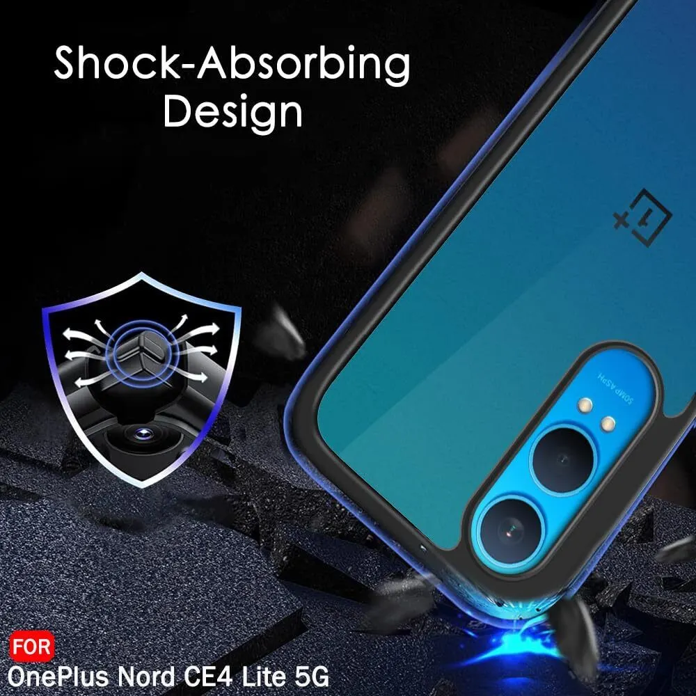 Micvir Back Cover for OnePlus Nord CE 4 Lite 5G (Transparent, Black, Shock Proof, Pack of: 1) — image 4 of 5