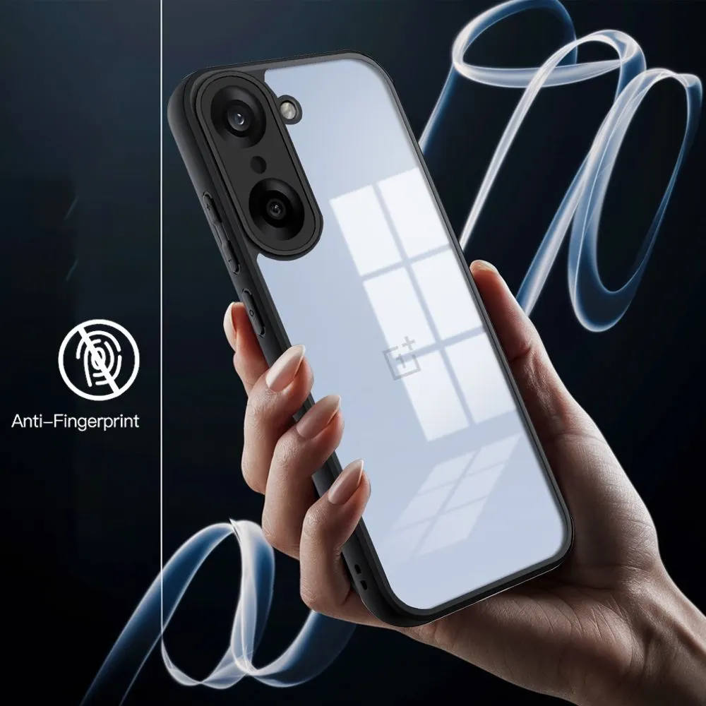 Micvir Back Cover for OnePlus Nord Ce 5 (Transparent, Black, Shock Proof, Plastic, Silicon, Pack of: 1) — image 2 of 5