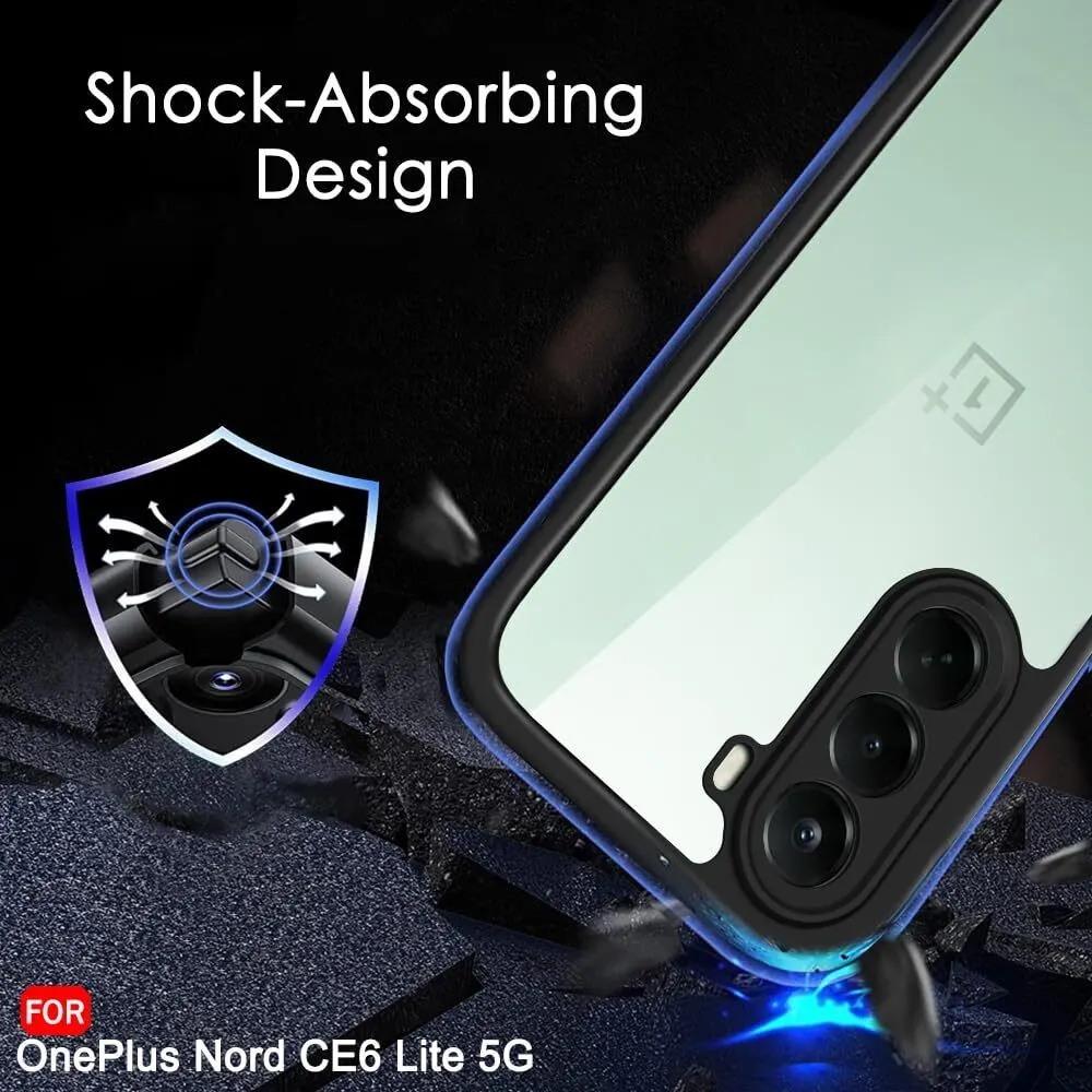 Xolia Back Cover for OnePlus Nord CE 6 Lite 5G (Transparent, Black, Shock Proof, Plastic, Silicon, Pack of: 1) — image 4 of 5