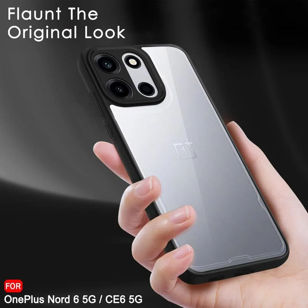 Xolia Back Cover for OnePlus Nord Ce 6 5G (Transparent, Black, Shock Proof, Plastic, Silicon, Pack of: 1) — image 4 of 4