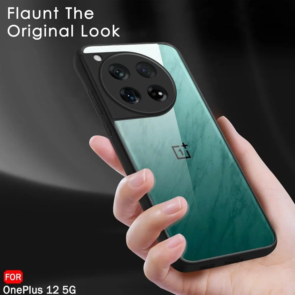 Micvir Back Cover for OnePlus 12 5G (Transparent, Black, Shock Proof, Plastic, Silicon, Pack of: 1) — image 5 of 5