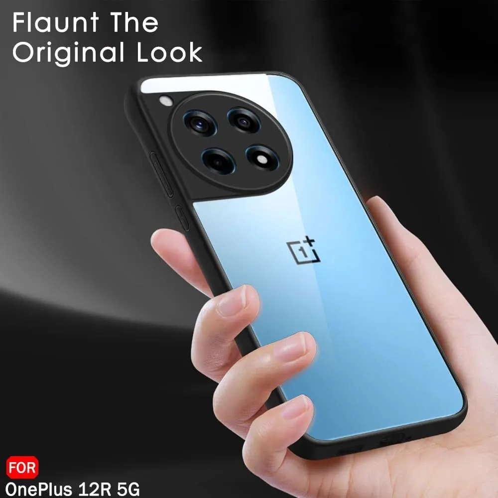 Micvir Back Cover for OnePlus 12r 5G (Transparent, Black, Shock Proof, Plastic, Silicon, Pack of: 1) — image 5 of 5