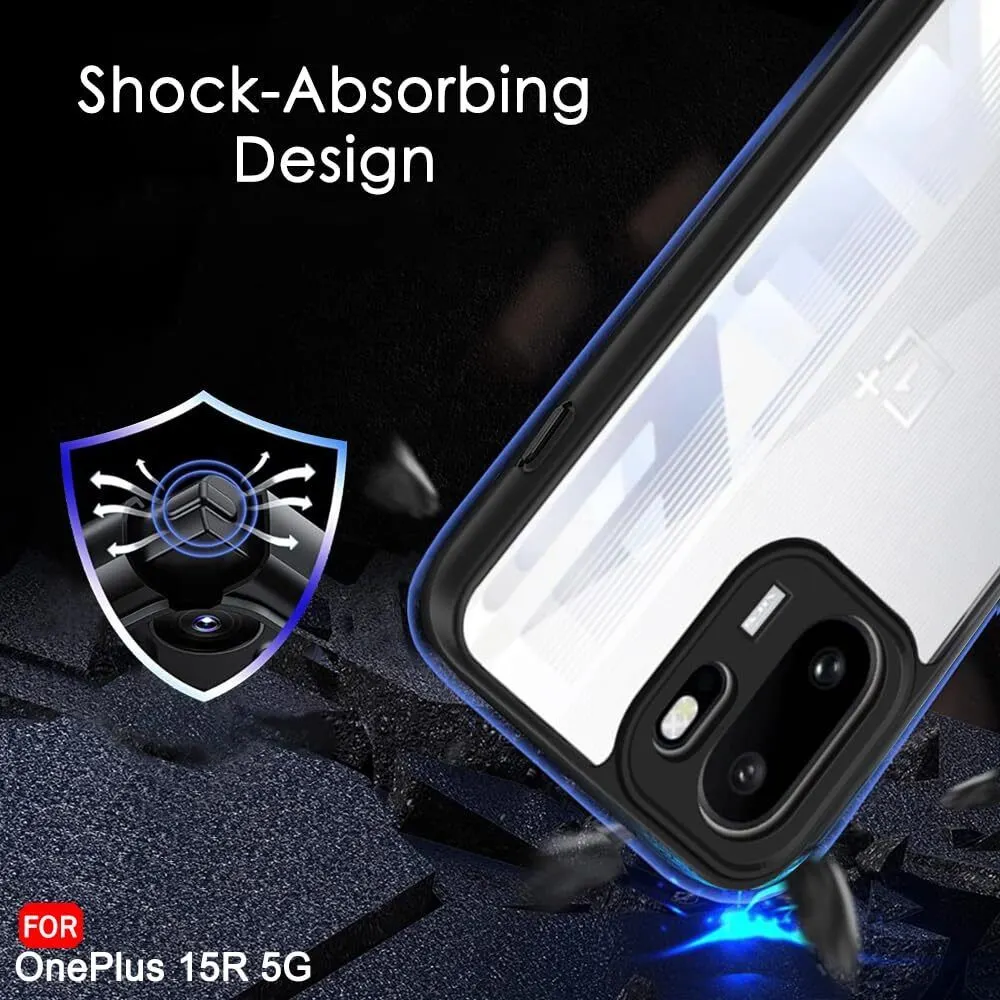 Xolia Back Cover for OnePlus 15r 5G (Transparent, Black, Shock Proof, Plastic, Pack of: 1) — image 5 of 5
