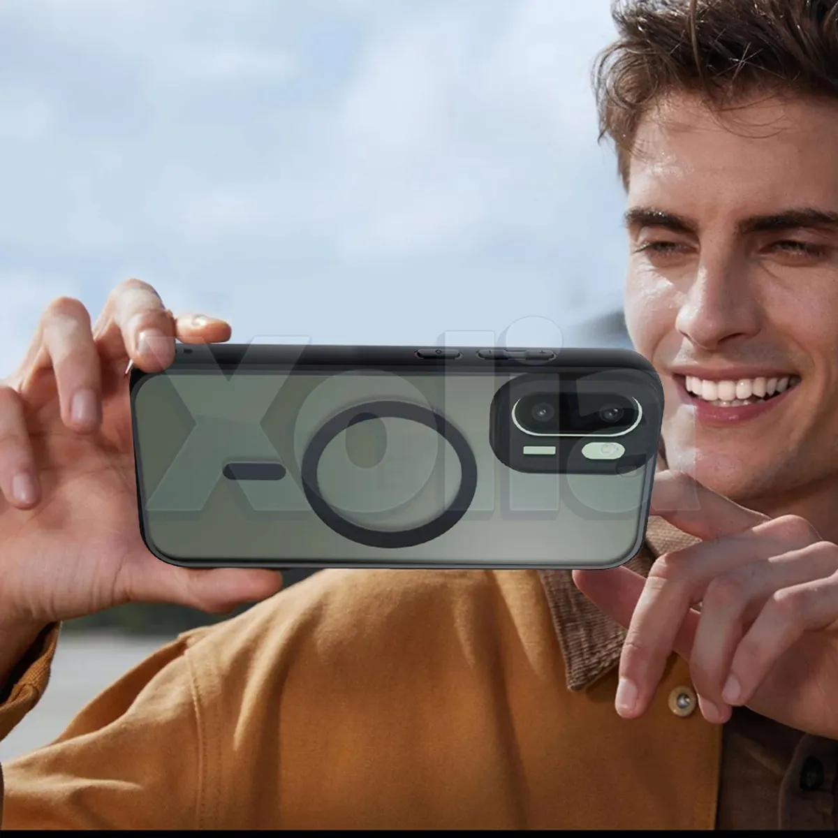 Xolia Back Cover for OnePlus 15r 5G (Black, Shock Proof, Plastic, Pack of: 1) — image 5 of 5