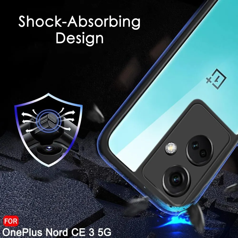 Micvir Back Cover for OnePlus Nord CE 3 5G (Transparent, Black, Shock Proof, Plastic, Silicon, Pack of: 1) — image 4 of 5