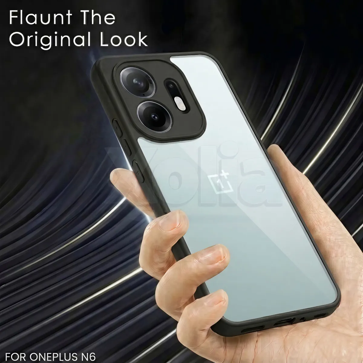 Xolia Back Cover for Oneplus N6 5G (Transparent, Black, Shock Proof, Plastic, Silicon, Pack of: 1) — image 4 of 4