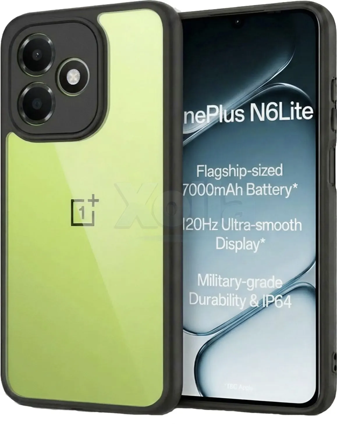Xolia Back Cover for Oneplus N6 Lite 5G (Transparent, Black, Shock Proof, Plastic, Silicon, Pack of: 1)