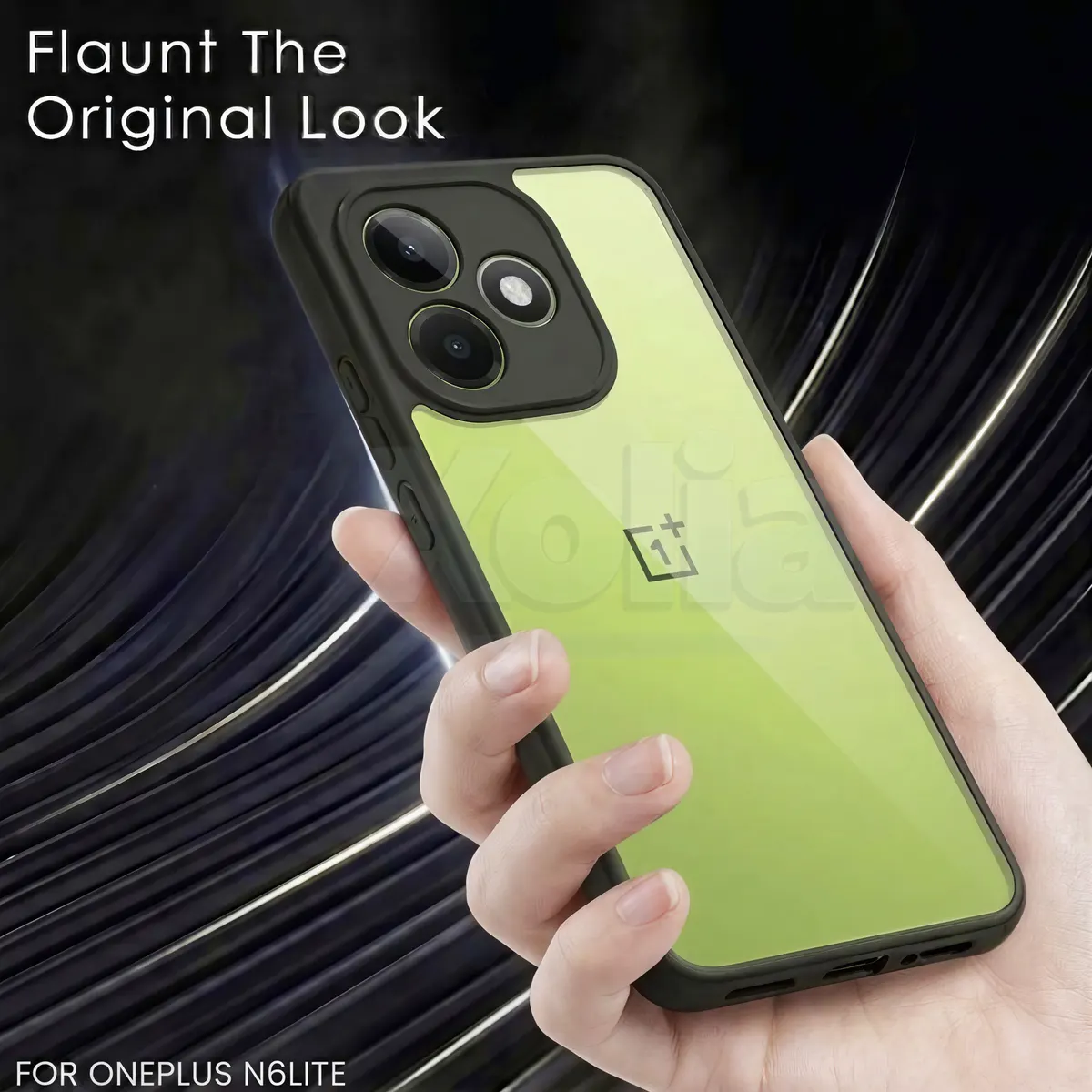 Xolia Back Cover for Oneplus N6 Lite 5G (Transparent, Black, Shock Proof, Plastic, Silicon, Pack of: 1) — image 4 of 4
