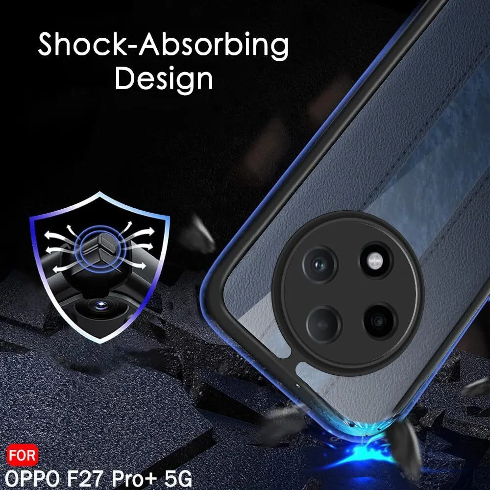 Micvir Back Cover for OPPO F27 Pro Plus 5G (Transparent, Black, Shock Proof, Plastic, Silicon, Pack of: 1) — image 4 of 5
