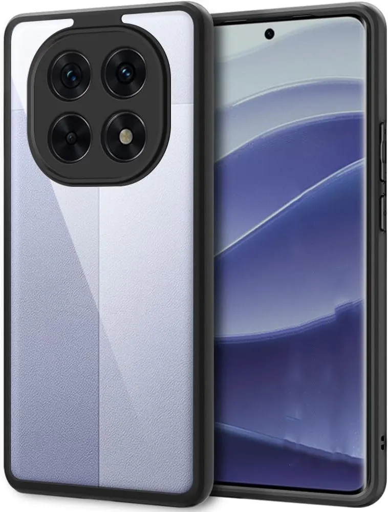 Micvir Back Cover for Oppo F29 5G (Transparent, Black, Shock Proof, Pack of: 1)
