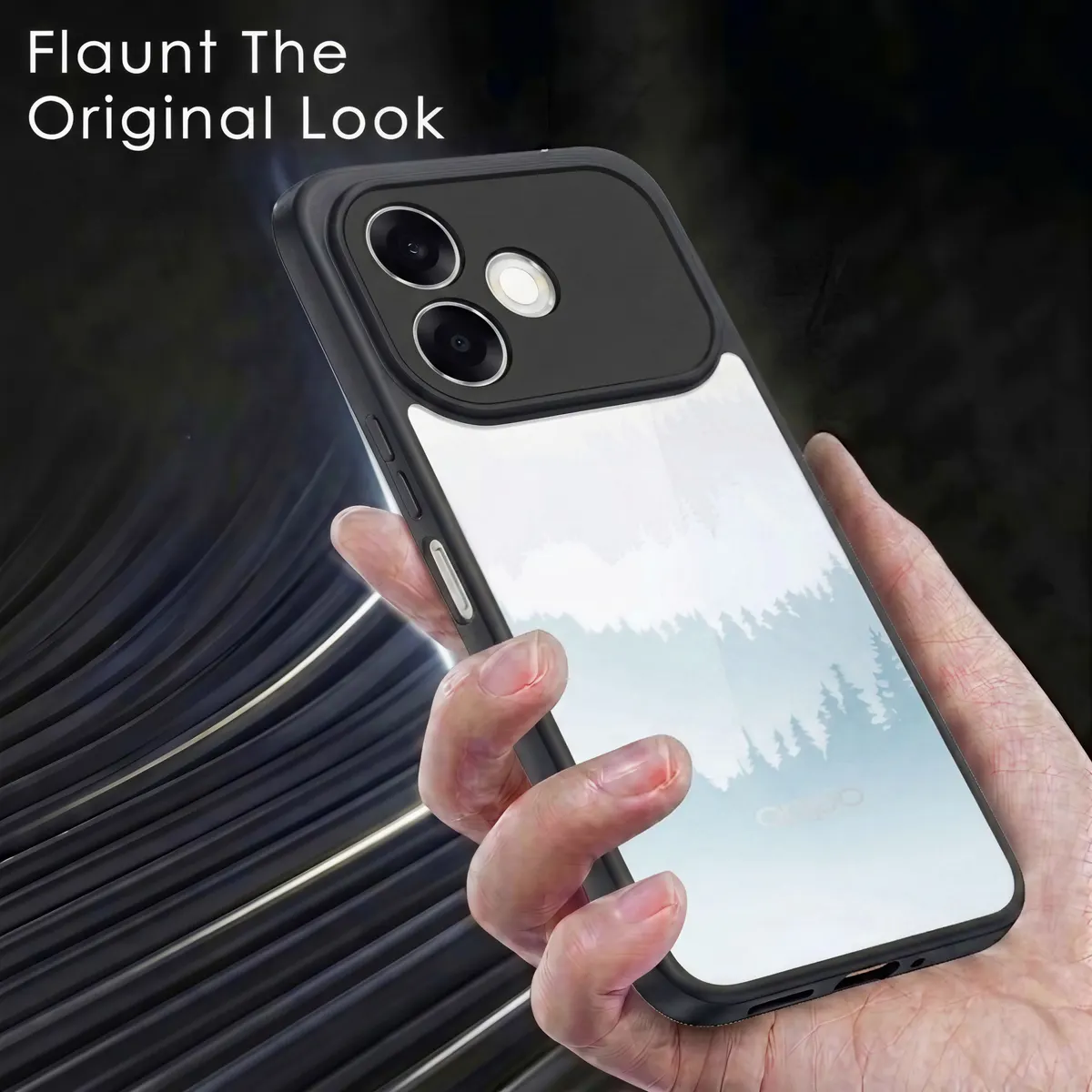 Xolia Back Cover for Oppo F33 Pro 5G (Transparent, Black, Shock Proof, Plastic, Silicon, Pack of: 1) — image 5 of 5