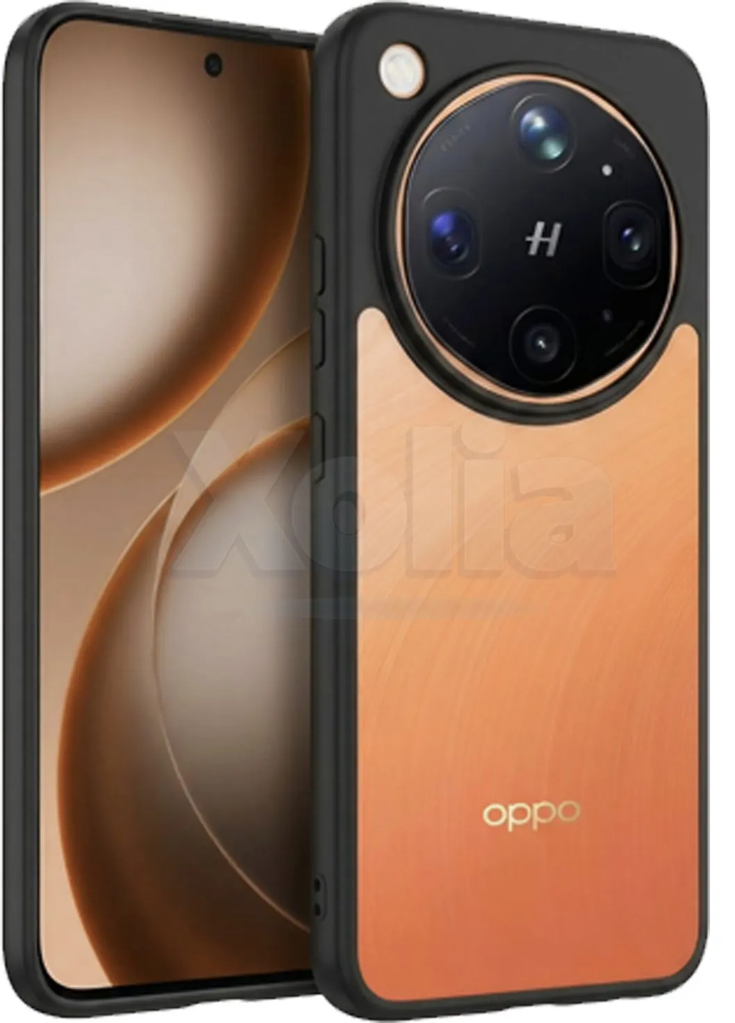 Xolia Back Cover for OPPO Find X9 Ultra 5G (Transparent, Black, Shock Proof, Plastic, Silicon, Pack of: 1)