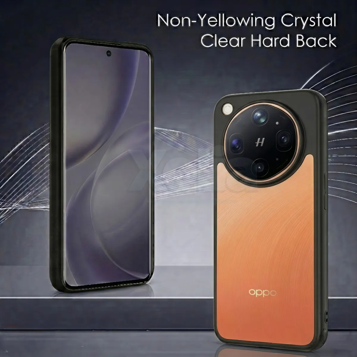 Xolia Back Cover for OPPO Find X9 Ultra 5G (Transparent, Black, Shock Proof, Plastic, Silicon, Pack of: 1) — image 2 of 4