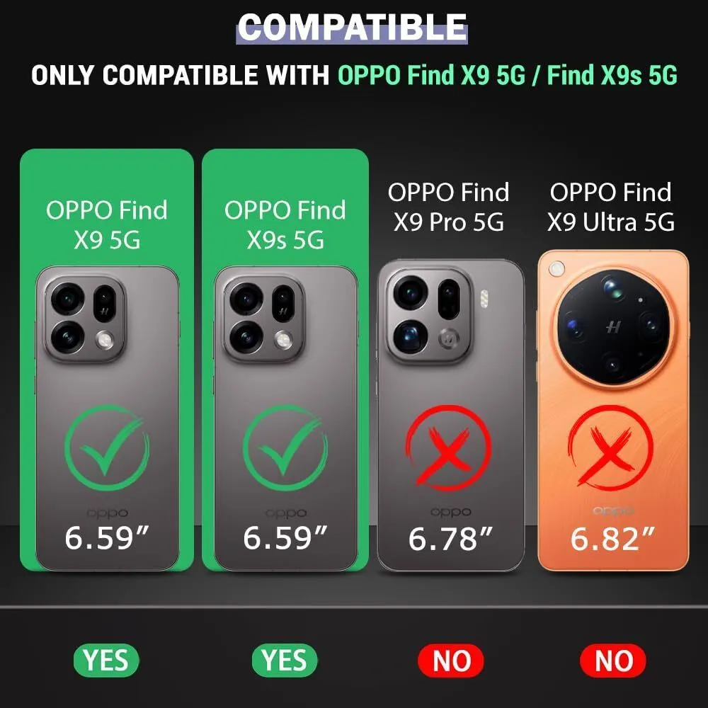 Xolia Back Cover for OPPO Find X9s 5G (Transparent, Black, Shock Proof, Plastic, Silicon, Pack of: 1) — image 2 of 5