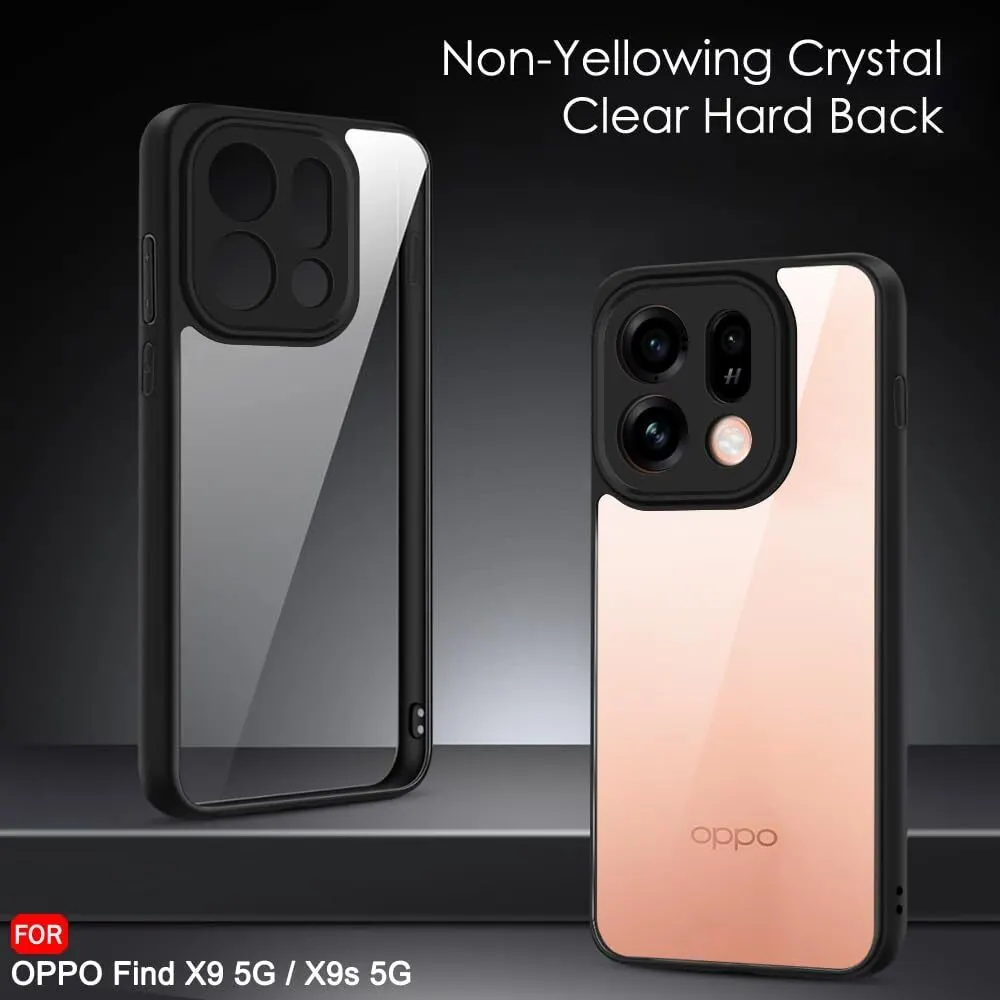 Xolia Back Cover for OPPO Find X9s 5G (Transparent, Black, Shock Proof, Plastic, Silicon, Pack of: 1) — image 3 of 5