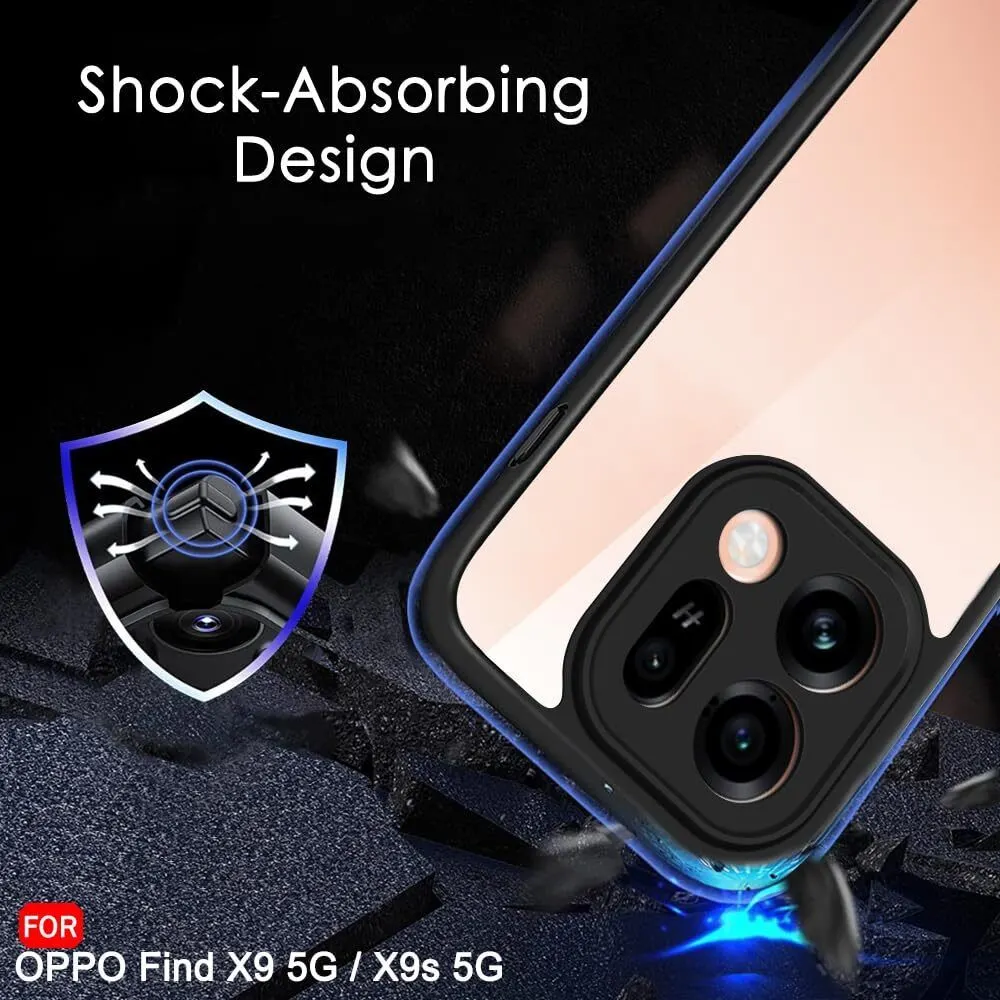 Xolia Back Cover for OPPO Find X9s 5G (Transparent, Black, Shock Proof, Plastic, Silicon, Pack of: 1) — image 4 of 5