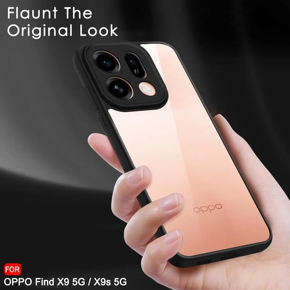 Xolia Back Cover for OPPO Find X9s 5G (Transparent, Black, Shock Proof, Plastic, Silicon, Pack of: 1) — image 5 of 5