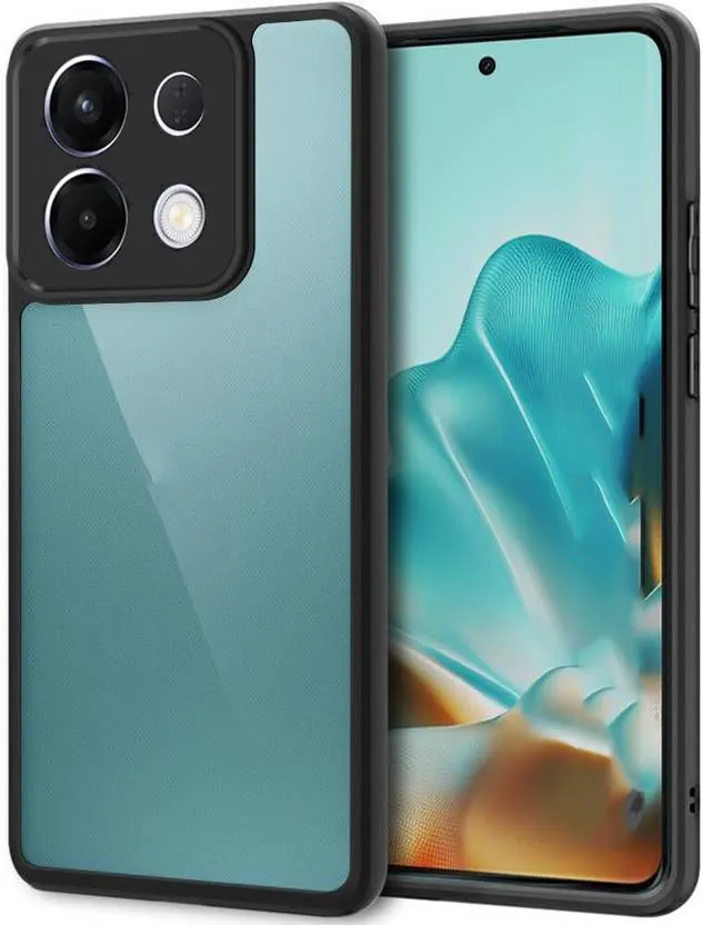 Micvir Back Cover for OPPO K13 5G (Transparent, Black, Shock Proof, Plastic, Silicon, Pack of: 1)