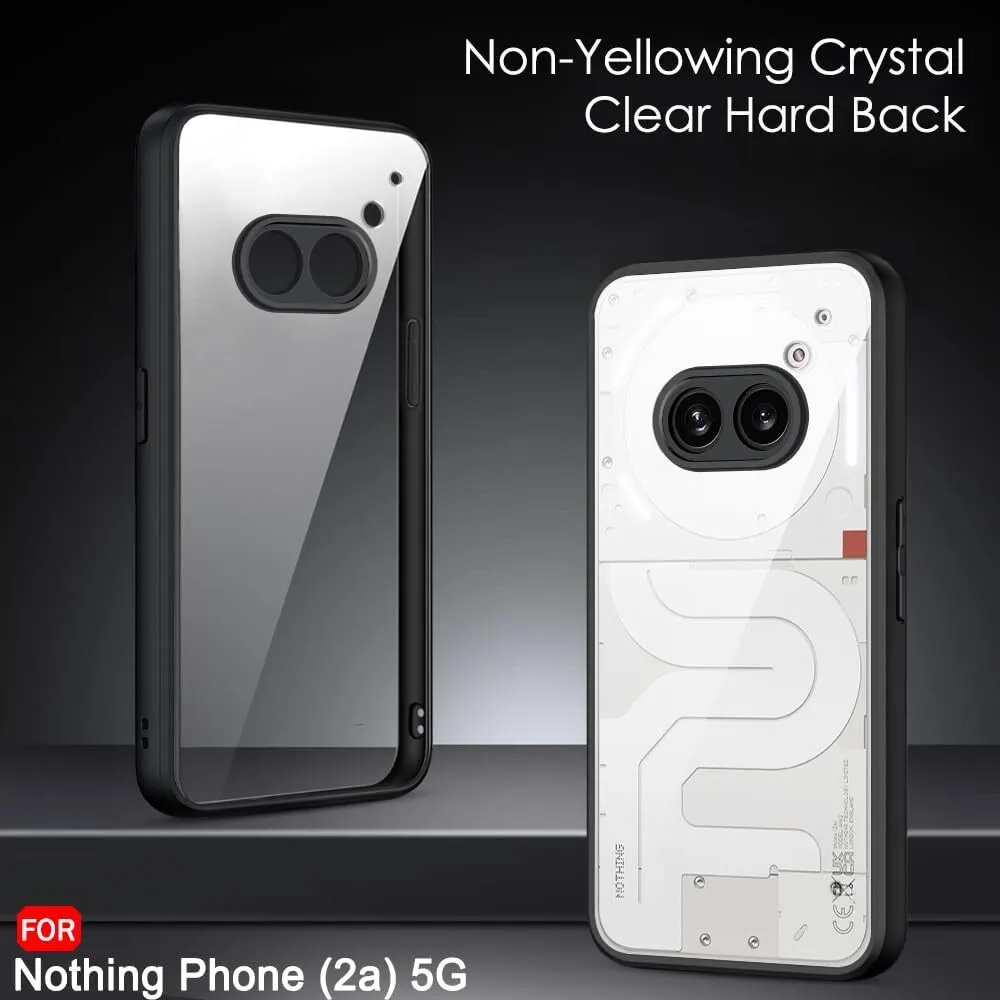 Micvir Back Cover for Nothing Phone (2a) 5G (Transparent, Black, Shock Proof, Plastic, Silicon, Pack of: 1) — image 2 of 5