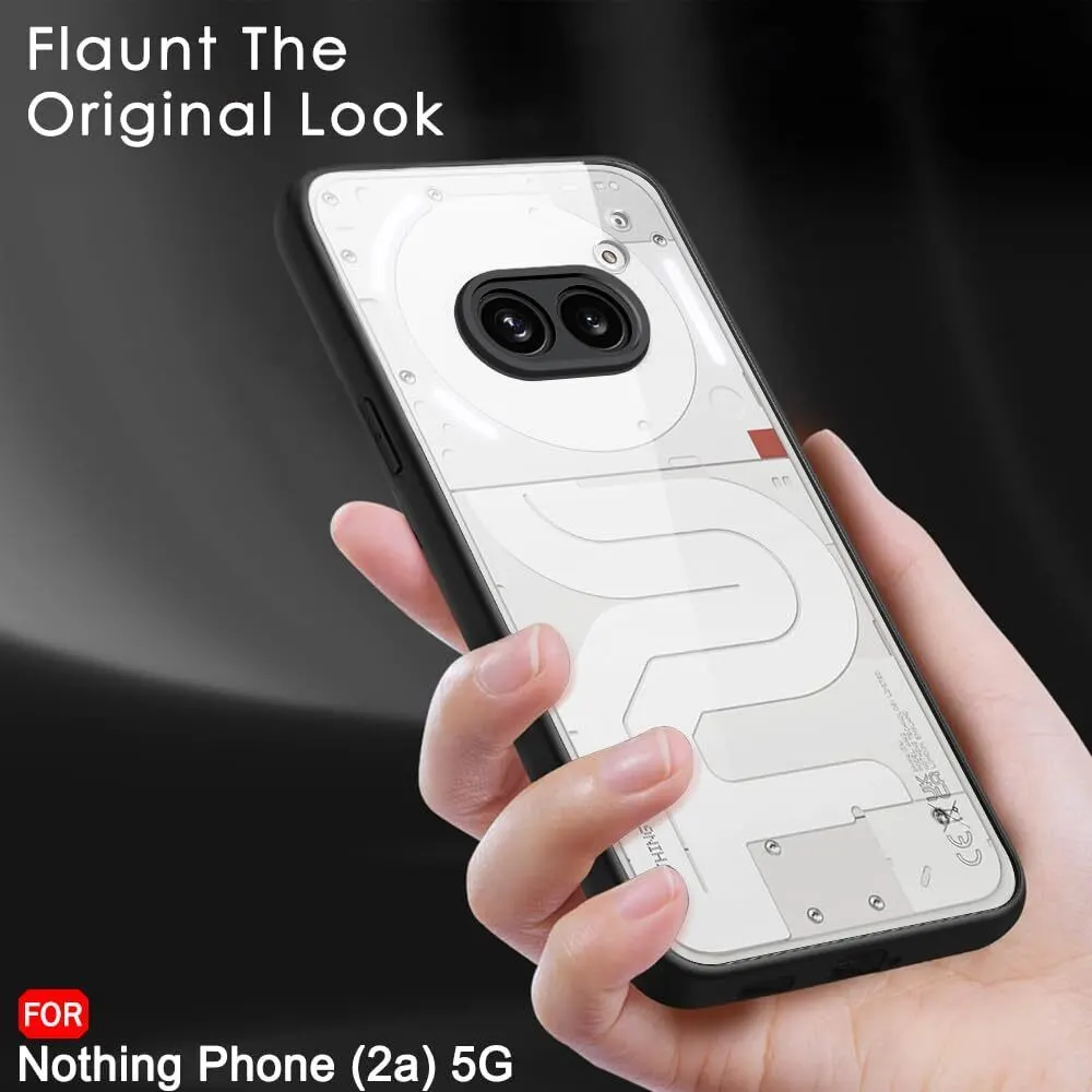 Micvir Back Cover for Nothing Phone (2a) 5G (Transparent, Black, Shock Proof, Plastic, Silicon, Pack of: 1) — image 5 of 5