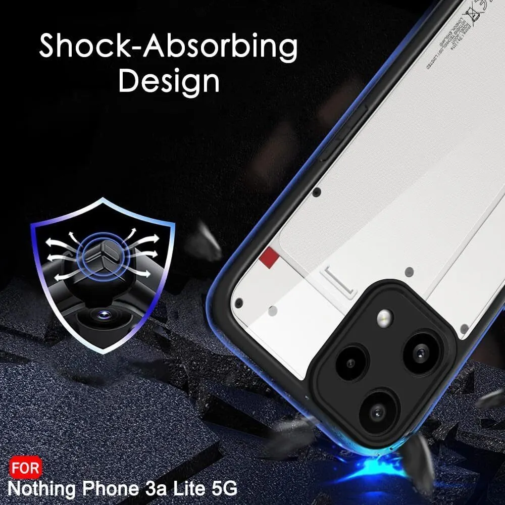 Xolia Back Cover for Nothing Phone (3a) Lite (Transparent, Black, Shock Proof, Plastic, Silicon, Pack of: 1) — image 5 of 5
