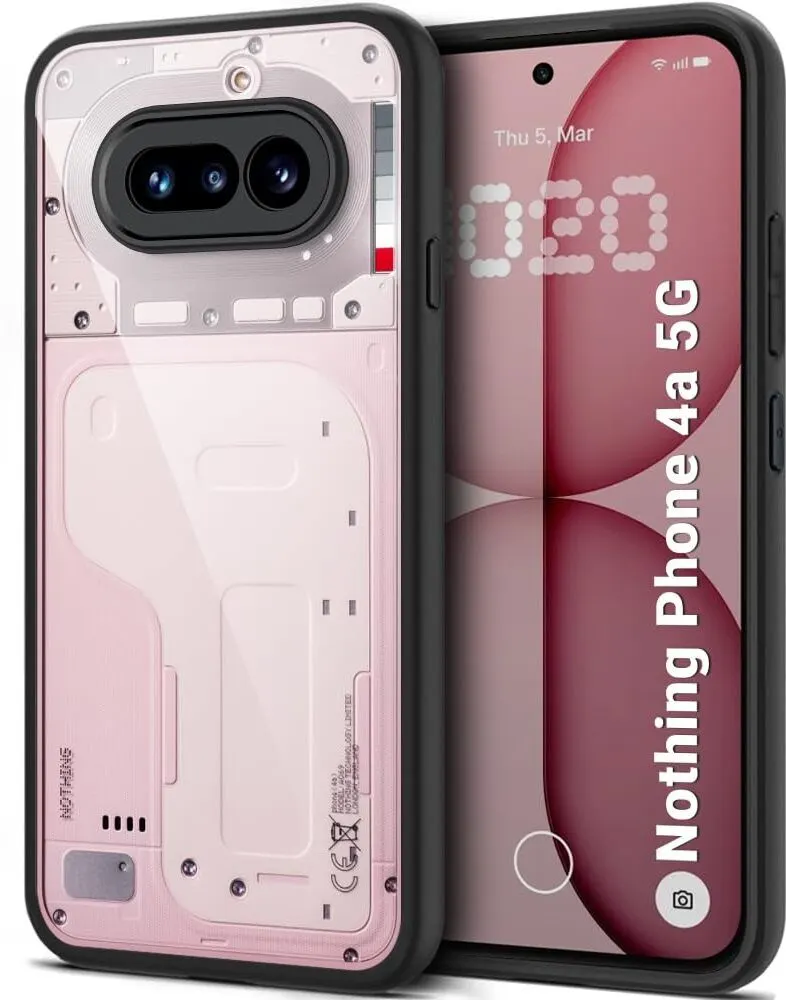 Xolia Back Cover for Nothing Phone 4a 5G (Transparent, Black, Shock Proof, Plastic, Silicon, Pack of: 1)