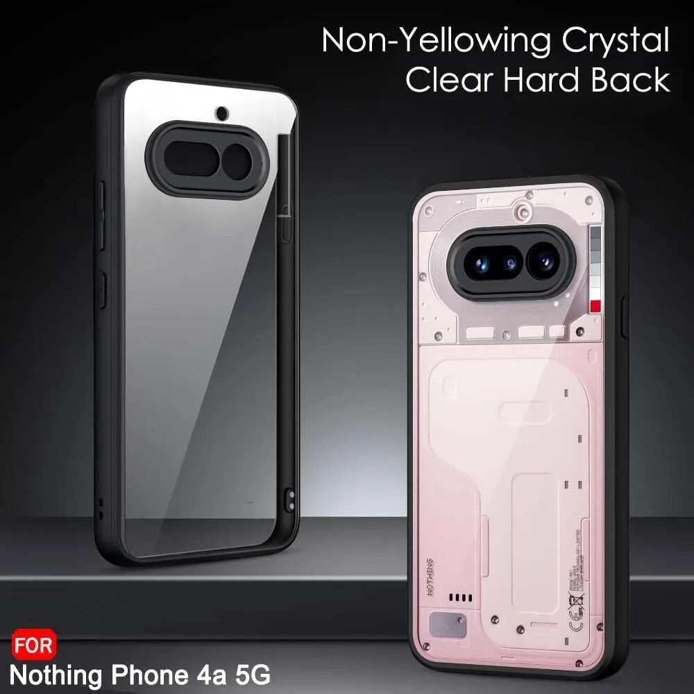 Xolia Back Cover for Nothing Phone 4a 5G (Transparent, Black, Shock Proof, Plastic, Silicon, Pack of: 1) — image 3 of 5